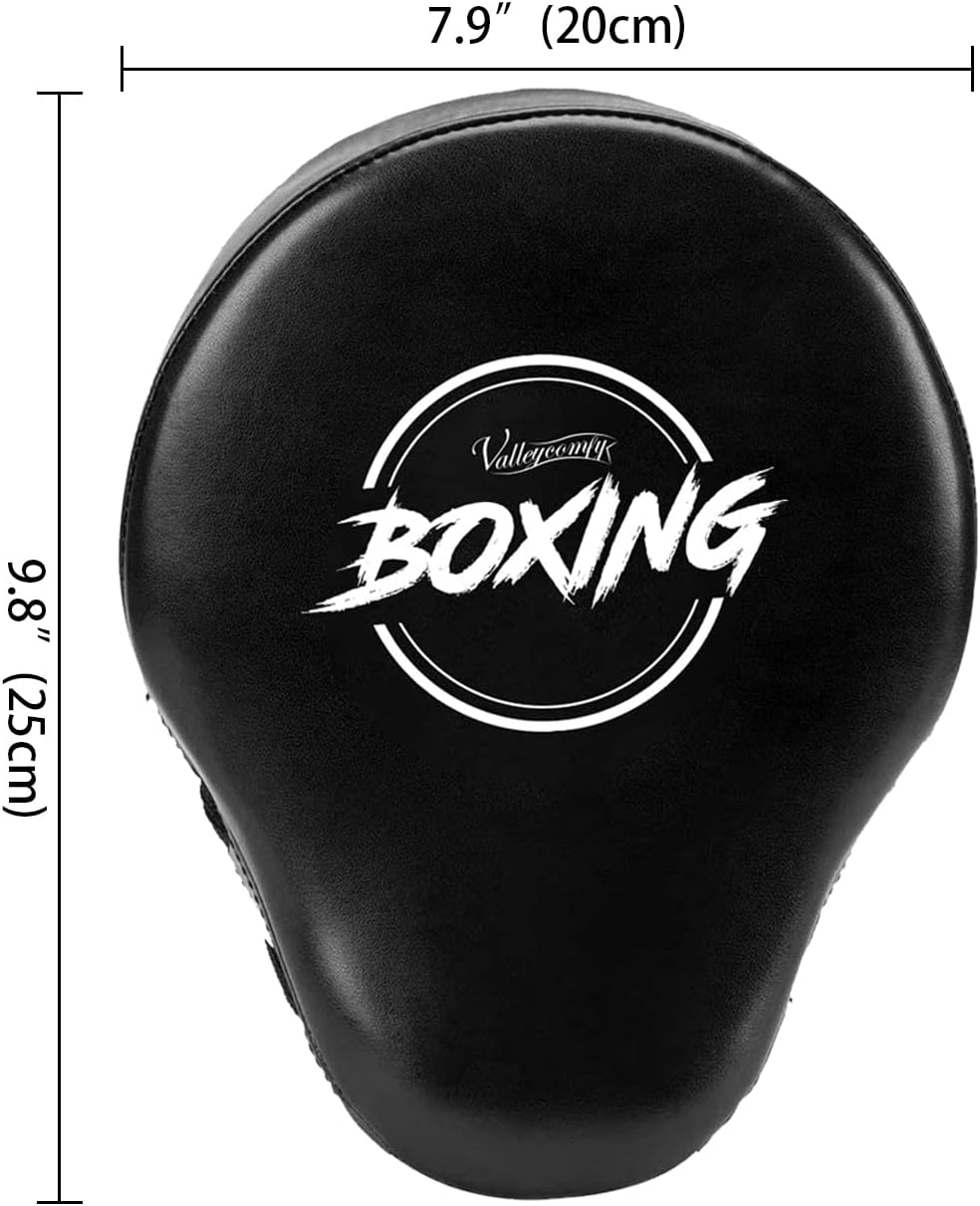 Boxing Curved Focus Punching Mitts- Leatherette Training Hand Pads