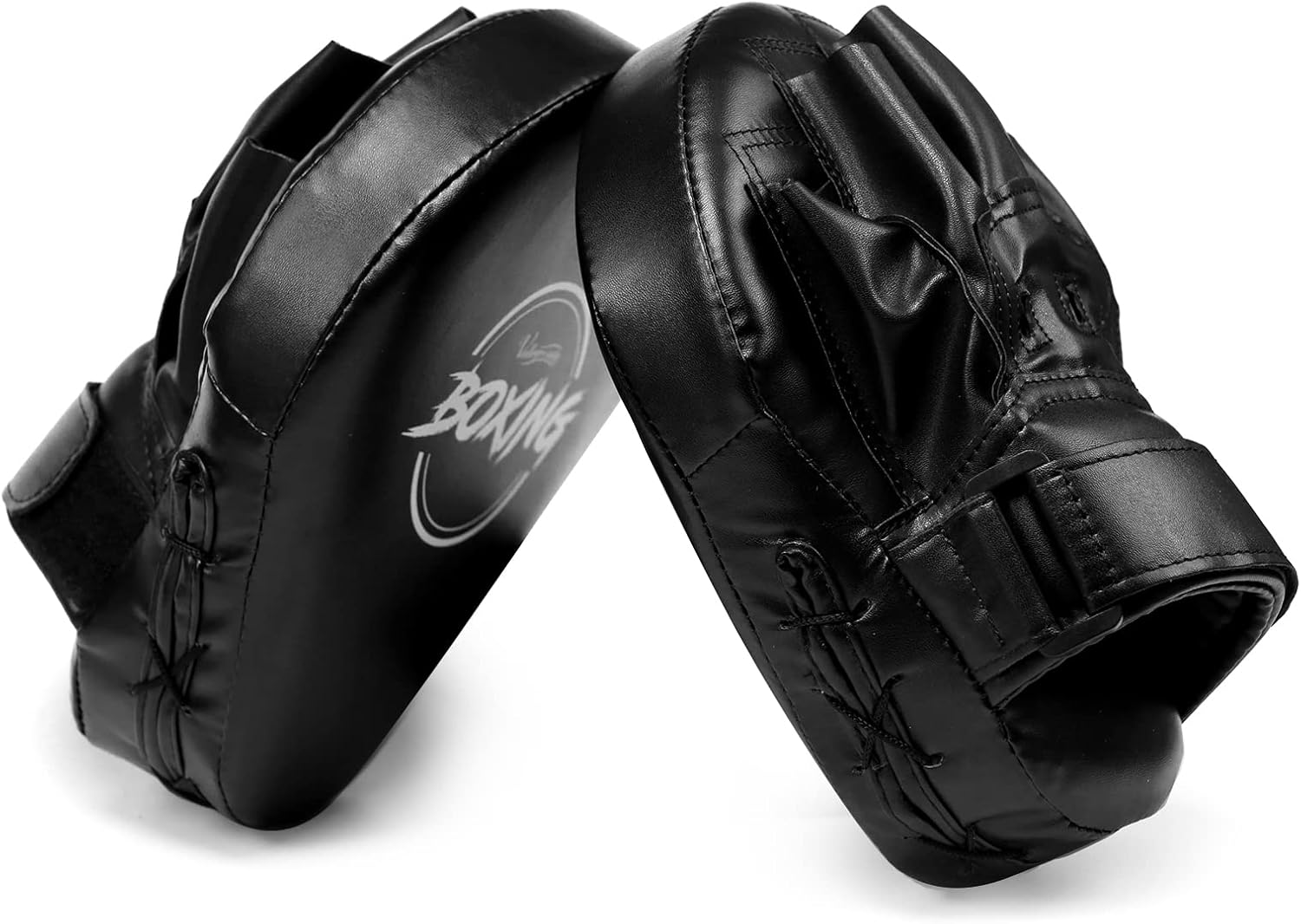 Boxing Curved Focus Punching Mitts- Leatherette Training Hand Pads