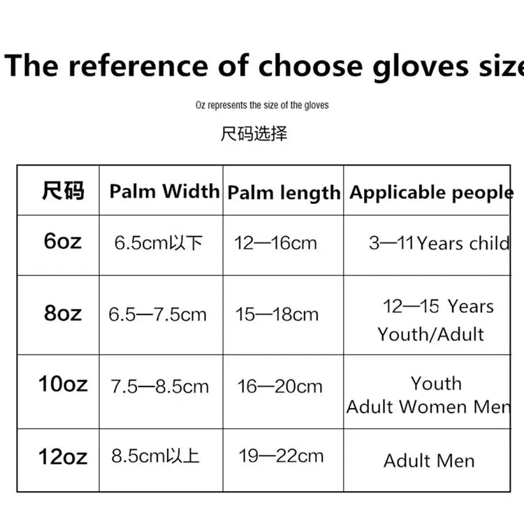 GINGPAI PU Leather Boxing Gloves – Breathable & Durable for MMA & Training