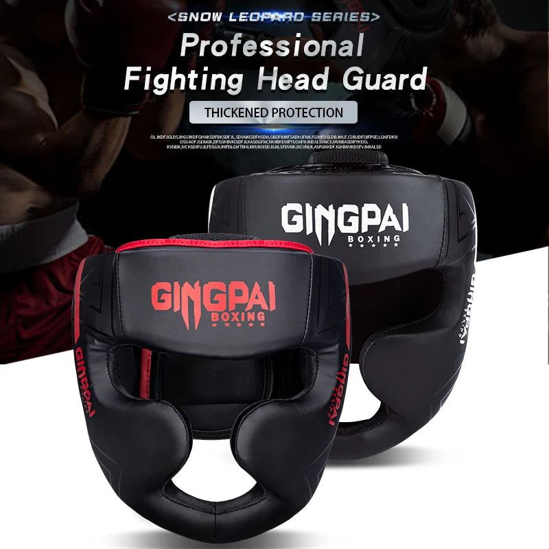 GINGPAI Boxing Head Protection Kickboxing, MMA & Sanda Training