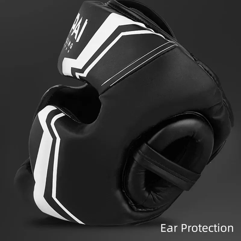 GINGPAI Martial Arts Helmet Kickboxing, MMA, Muay Thai Head Protection