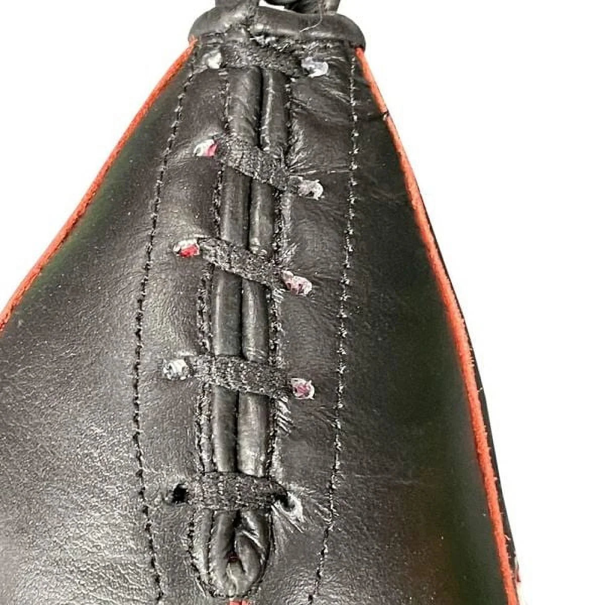 Maize Ball Slip Ball: All-Leather Speed Bag for Boxing, MMA, and Muay Thai Training with Reinforced Loop and Welted Seams