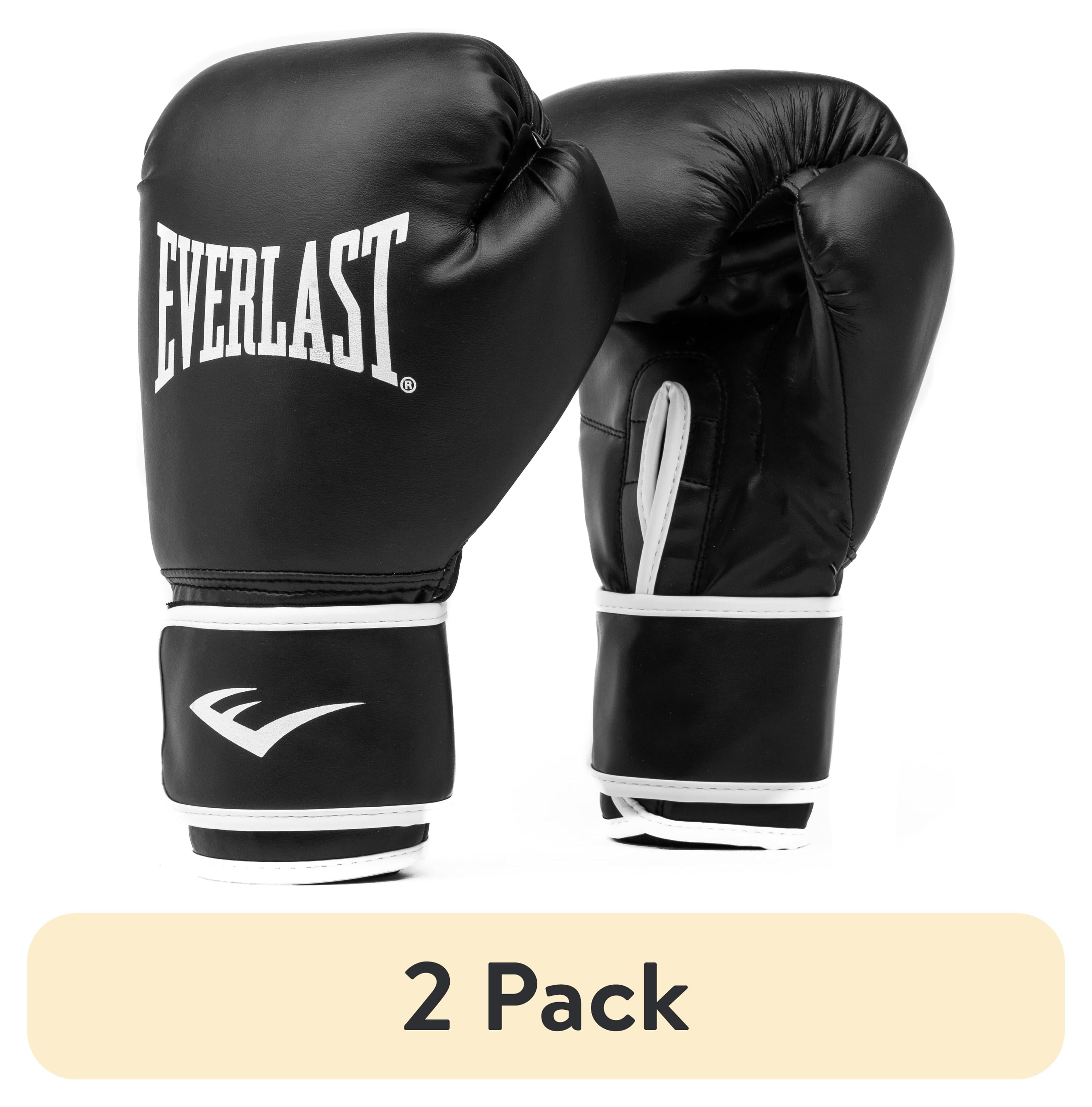 (2 Pack)  Training Boxing Gloves, Black, L/XL – Synthetic Leather, Beginner Friendly