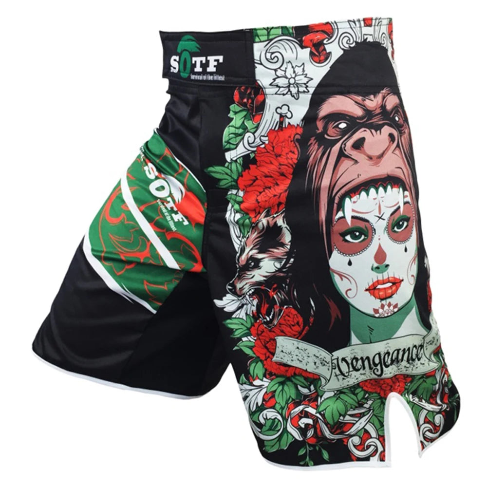 SOTF MMA Fight Shorts for Unrestricted Movement in Boxing, Muay Thai & Training
