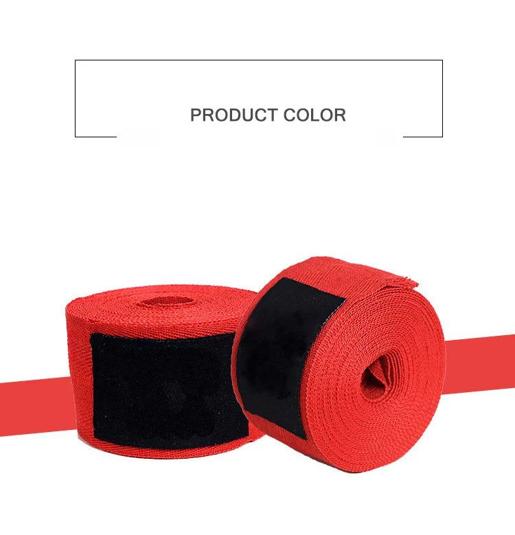 2 Rolls 1.5/2/3/5M Cotton Boxing Bandage Sports Strap Sanda Kick Boxing MMA Hand Gloves Wraps Belt Boxing Sports Wraps Bandage