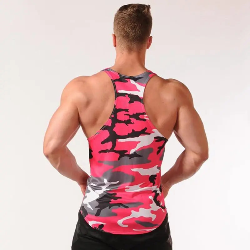 Bodybuilding Camo Tank Top Lightweight Workout Vest
