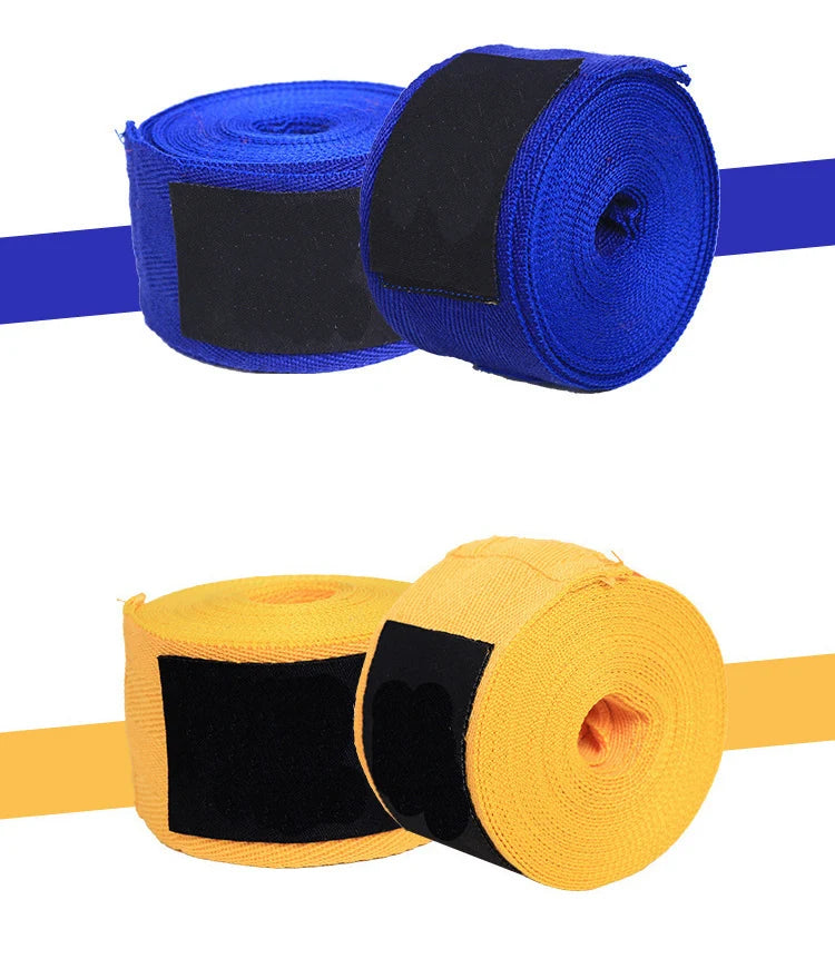 2 Rolls 1.5/2/3/5M Cotton Boxing Bandage Sports Strap Sanda Kick Boxing MMA Hand Gloves Wraps Belt Boxing Sports Wraps Bandage