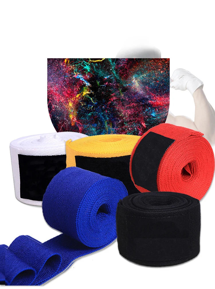 2 Rolls 1.5/2/3/5M Cotton Boxing Bandage Sports Strap Sanda Kick Boxing MMA Hand Gloves Wraps Belt Boxing Sports Wraps Bandage