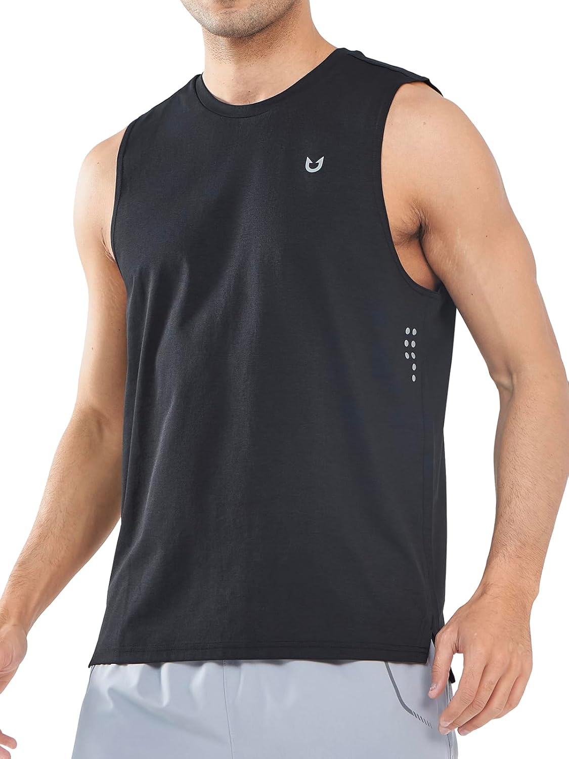 Mens Tank Top Workout Running Shirts Sleeveless Quick Dry Muscle Shirts Athletic Gym Vest