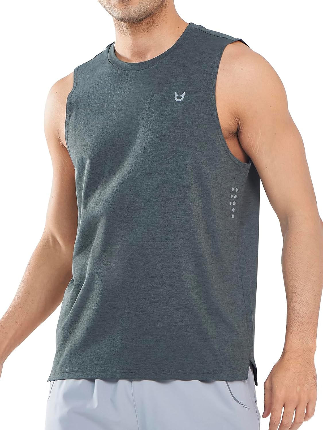 Mens Tank Top Workout Running Shirts Sleeveless Quick Dry Muscle Shirts Athletic Gym Vest