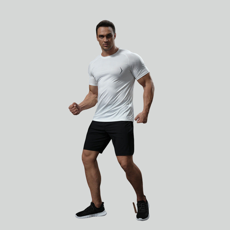 Quick-drying sports T-shirt for men, running and fitness training wear