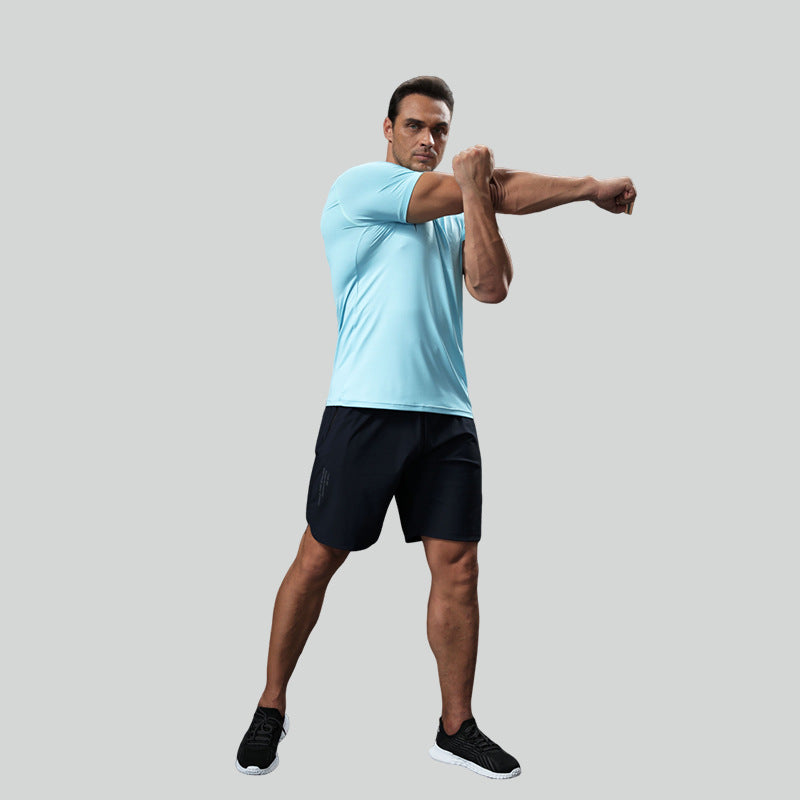 Quick-drying sports T-shirt for men, running and fitness training wear