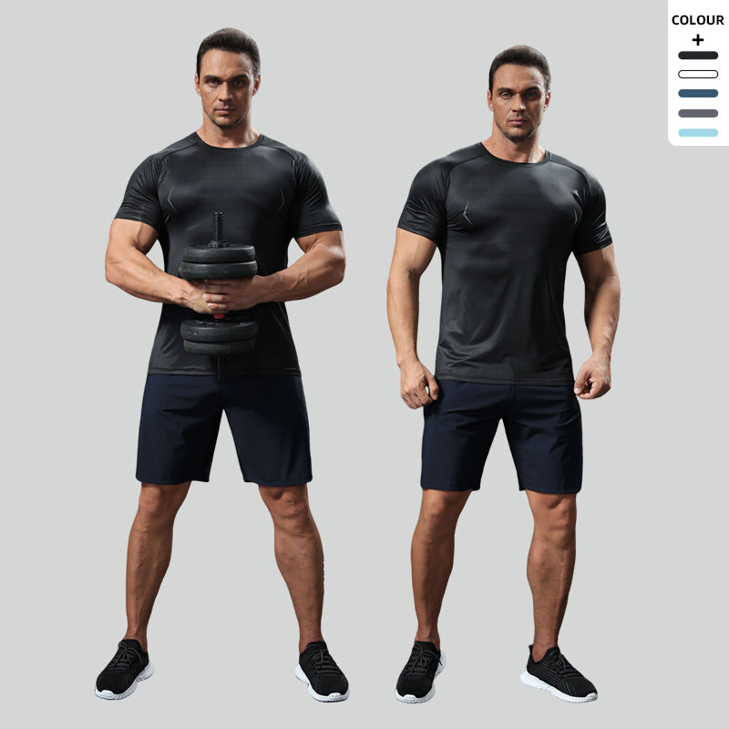 Quick-drying sports T-shirt for men, running and fitness training wear
