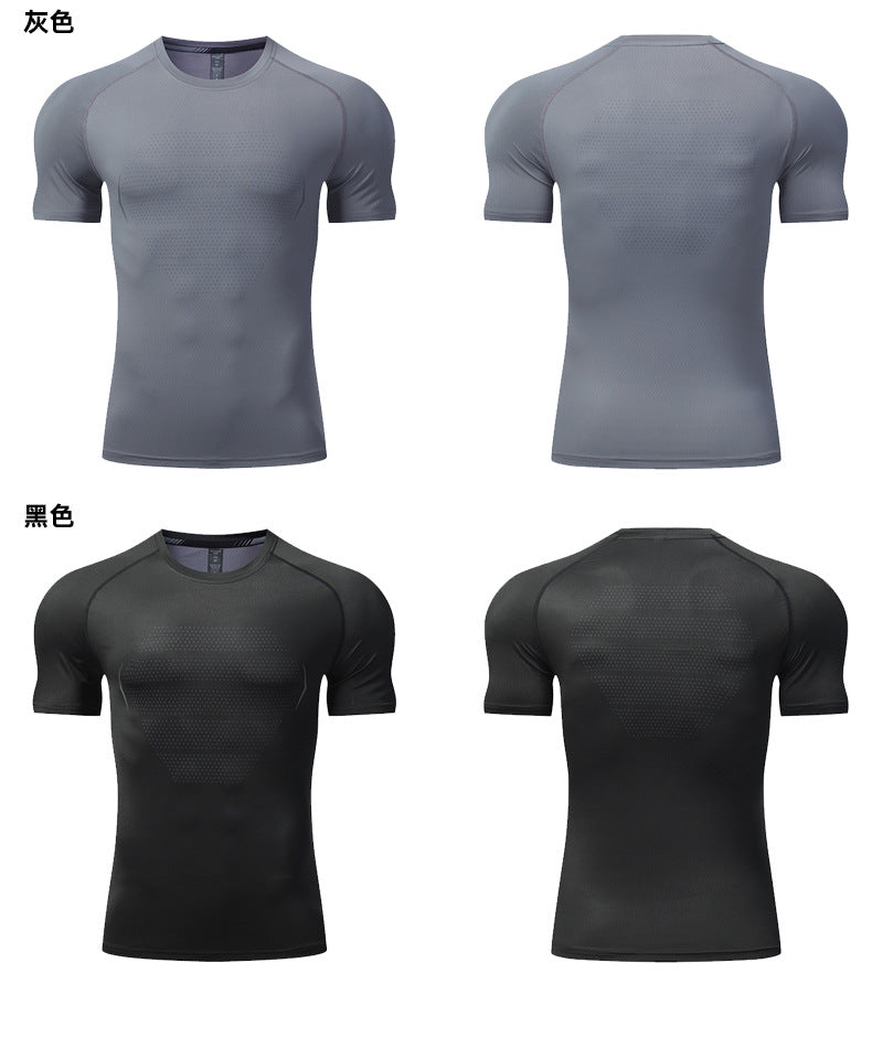 Quick-drying sports T-shirt for men, running and fitness training wear