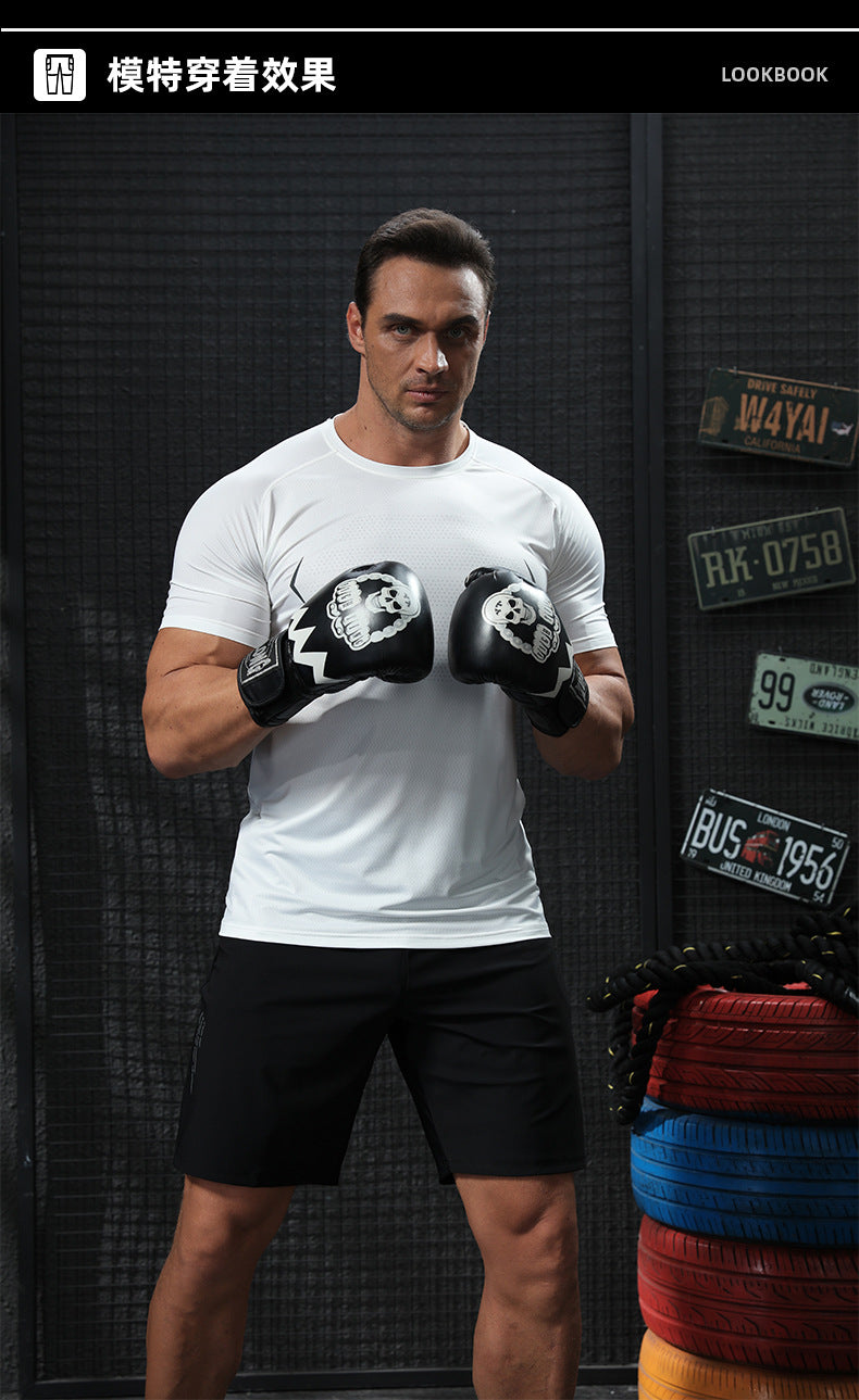Quick-drying sports T-shirt for men, running and fitness training wear