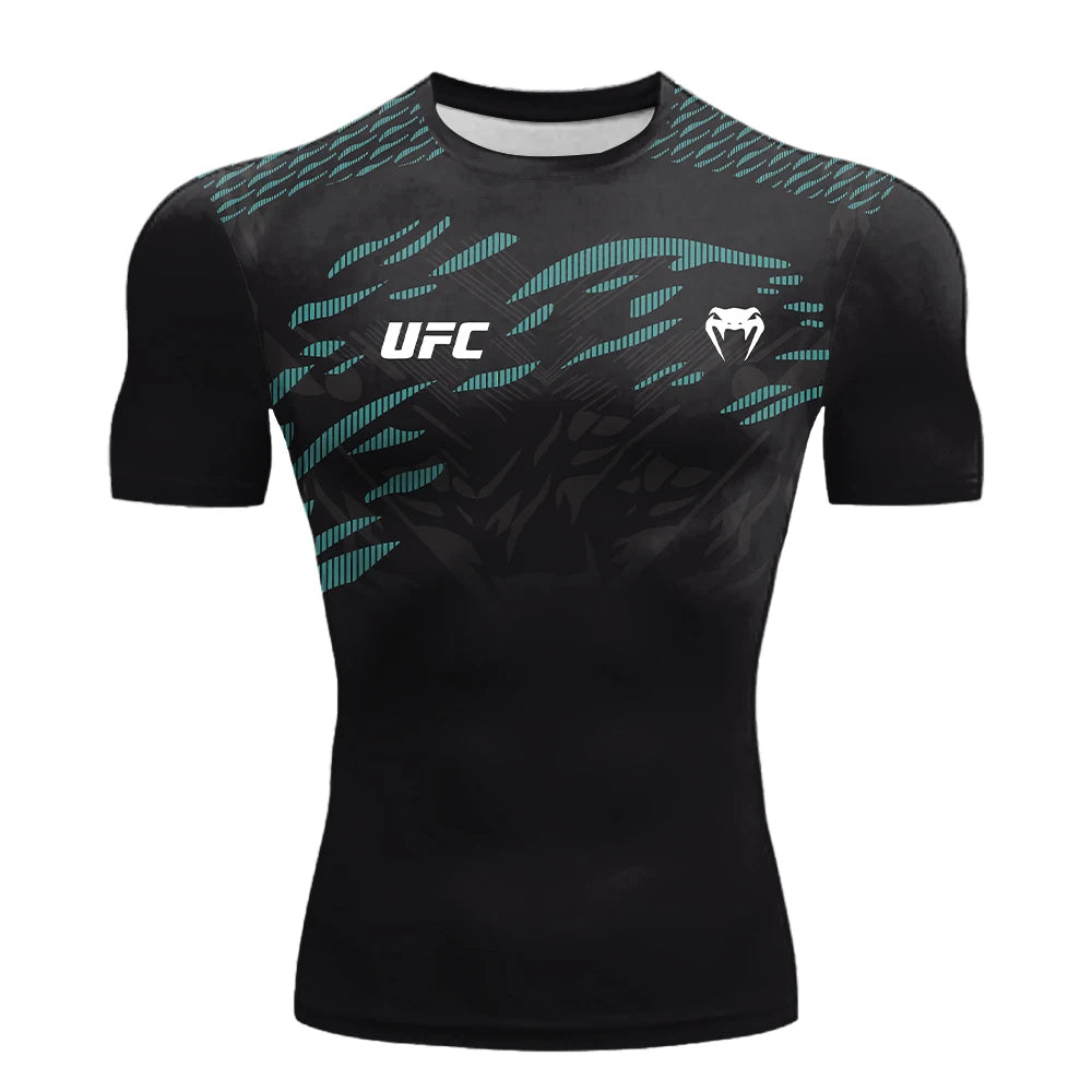 UFC Sports T-Shirt Men's Breathable Boxing & Fighting Tee
