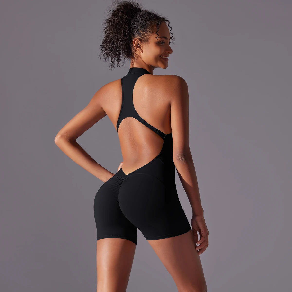 Fitness Bodysuit – Breathable One-Piece Sportswear for Gym & Yoga