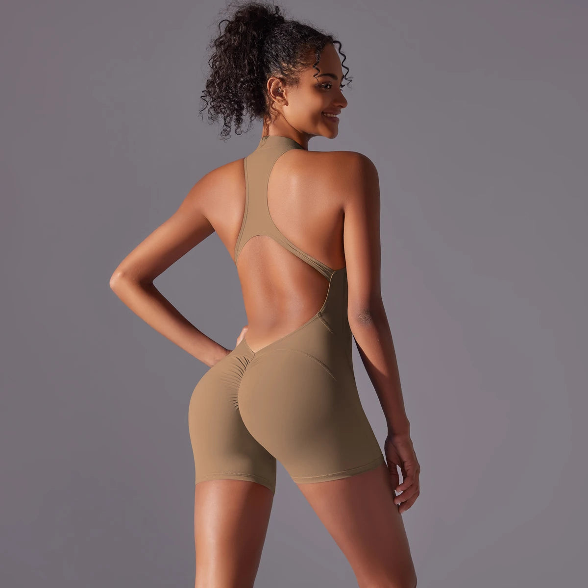 Fitness Bodysuit – Breathable One-Piece Sportswear for Gym & Yoga