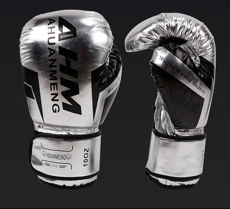Boxing Gloves Sparring Gloves for Men PU Leather Sandbag Bag Muay Thai Fighting Combat Adult Muay Thai Competition Glove