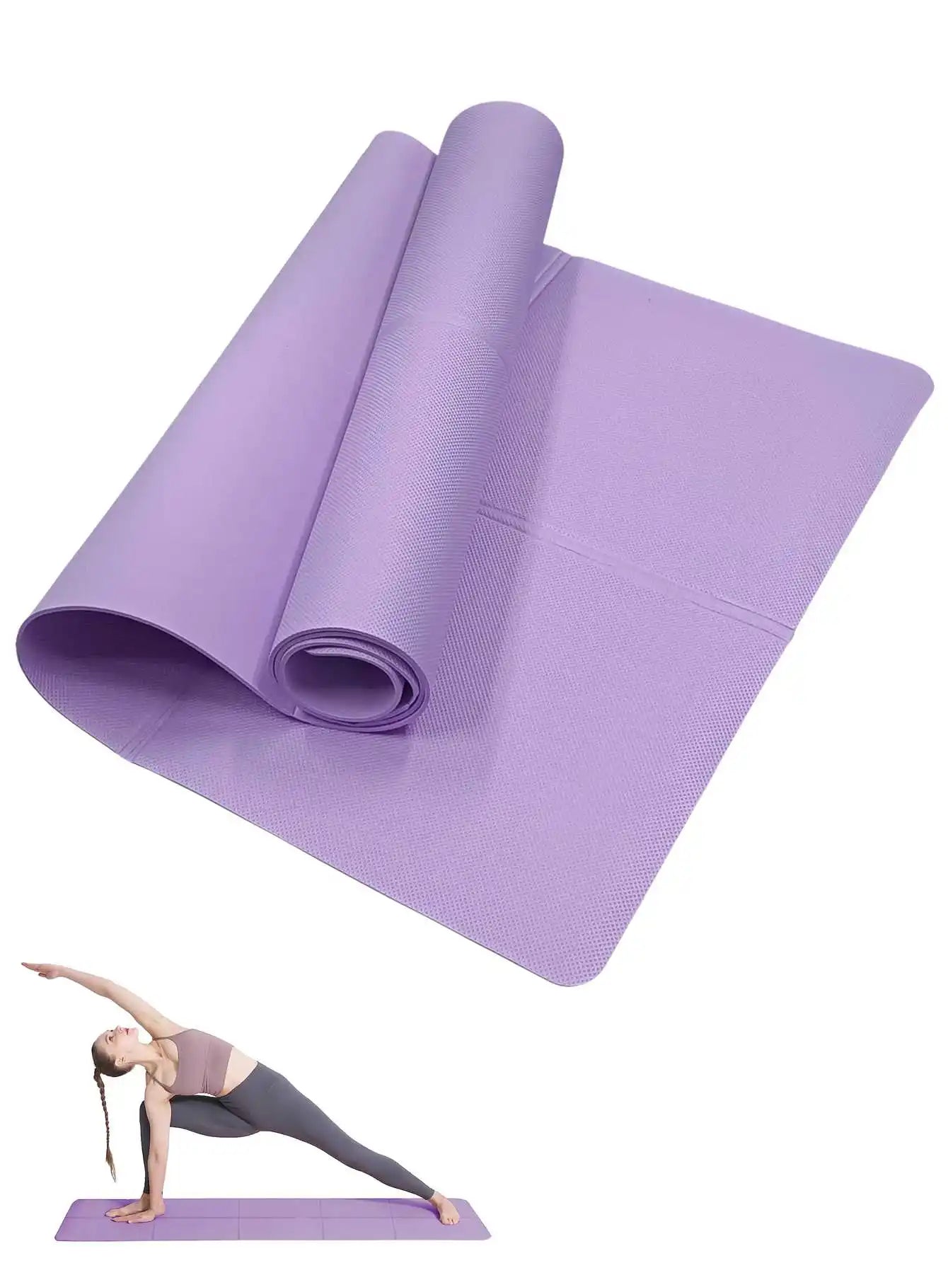 Portable Fitness Mat – Non-Slip Surface for Yoga and Home Exercise