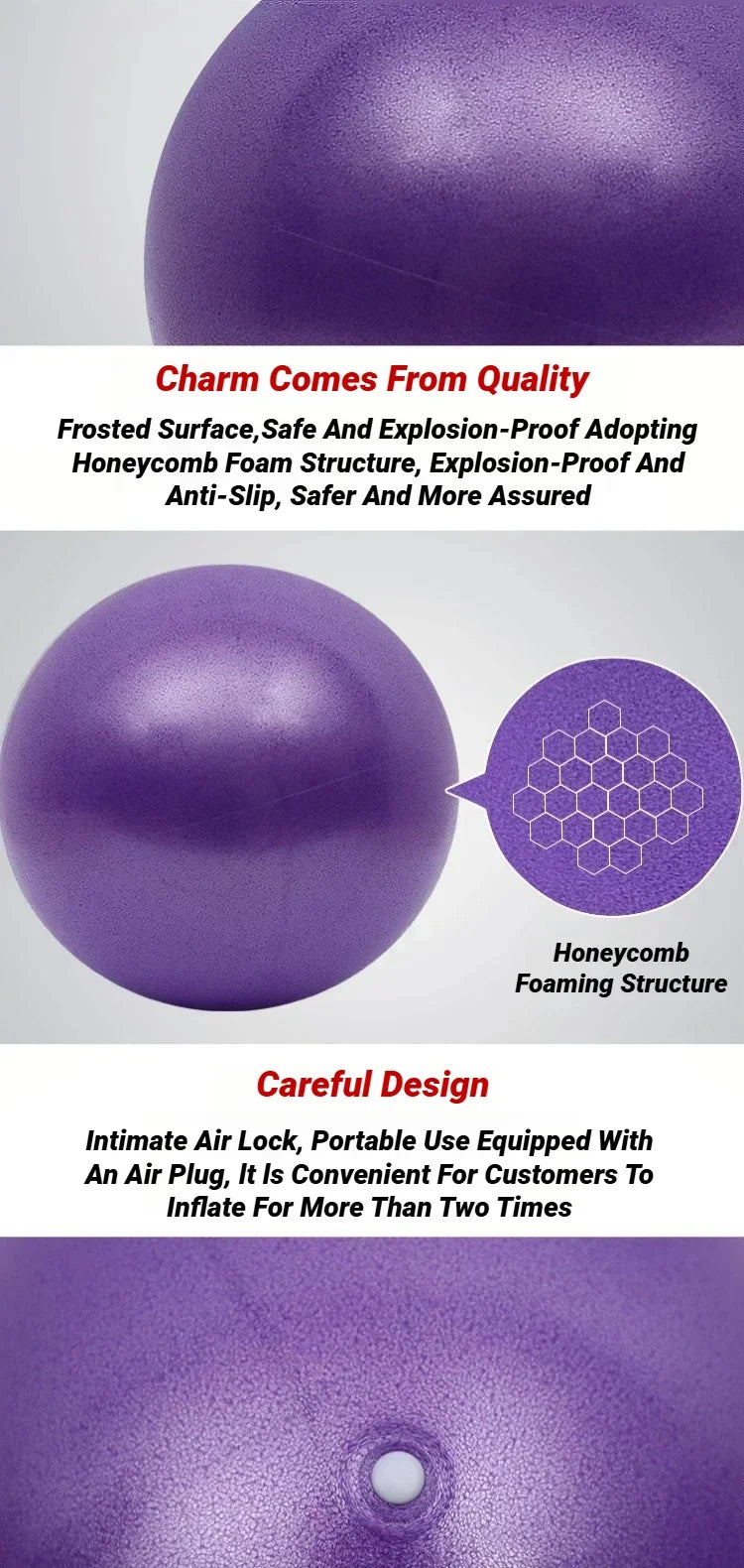 Mini Yoga Pilates Ball – Core Fitness Balance & Indoor Training Therapy