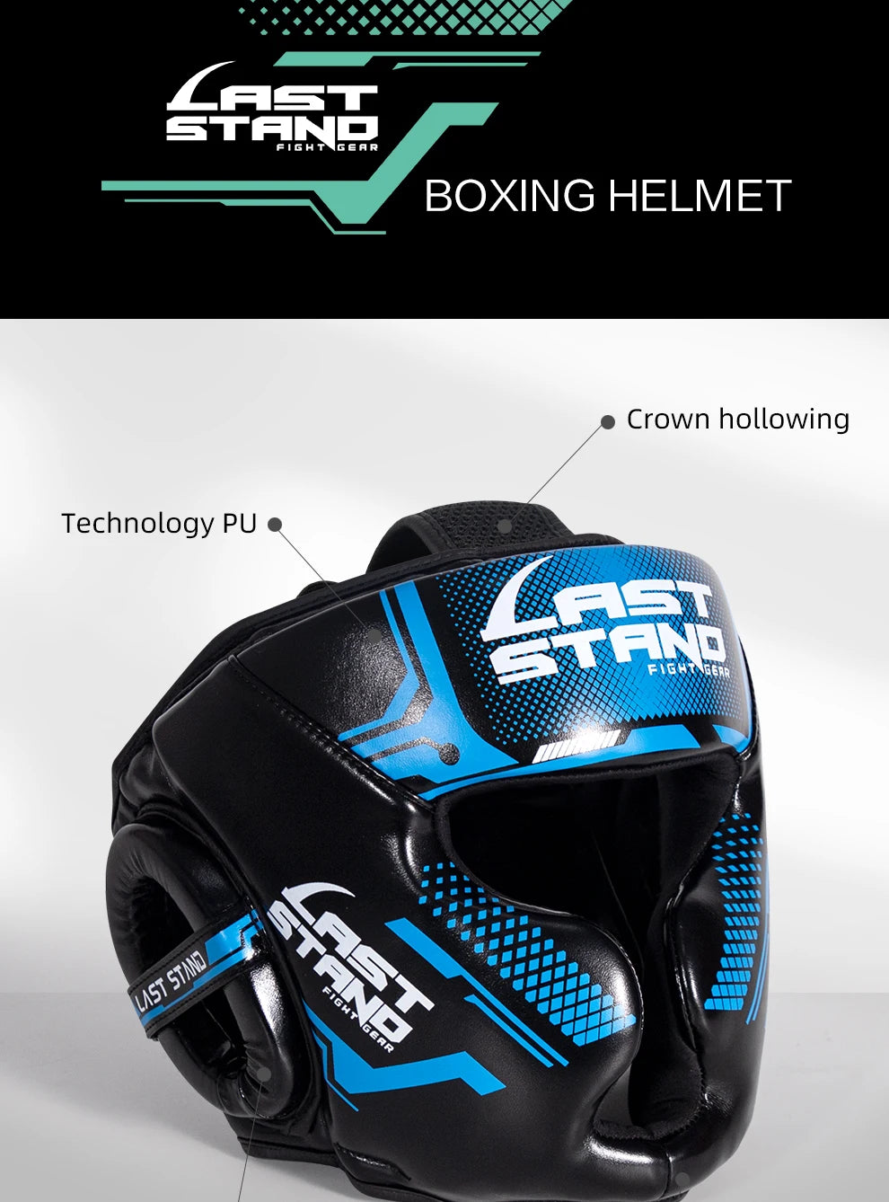 Last Stand Full-Cover Boxing Helmet – Thickened Head Guard for Karate, & Gym Training