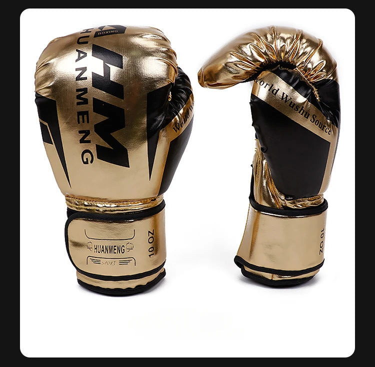 Boxing Gloves Sparring Gloves for Men PU Leather Sandbag Bag Muay Thai Fighting Combat Adult Muay Thai Competition Glove