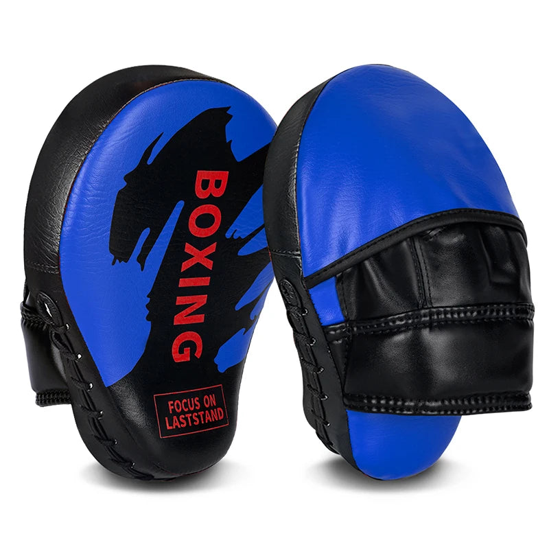 Boxing PU Leather Focus Mitts Curved Punch Pads for Martial Arts & Training