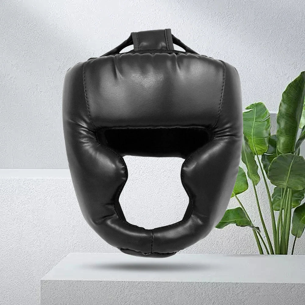 Boxing Headgear Protective PU Helmet for Adult Kids Muay Thai Martial Taekwondo W/mask for Wrestling Boxing Protective Equipment