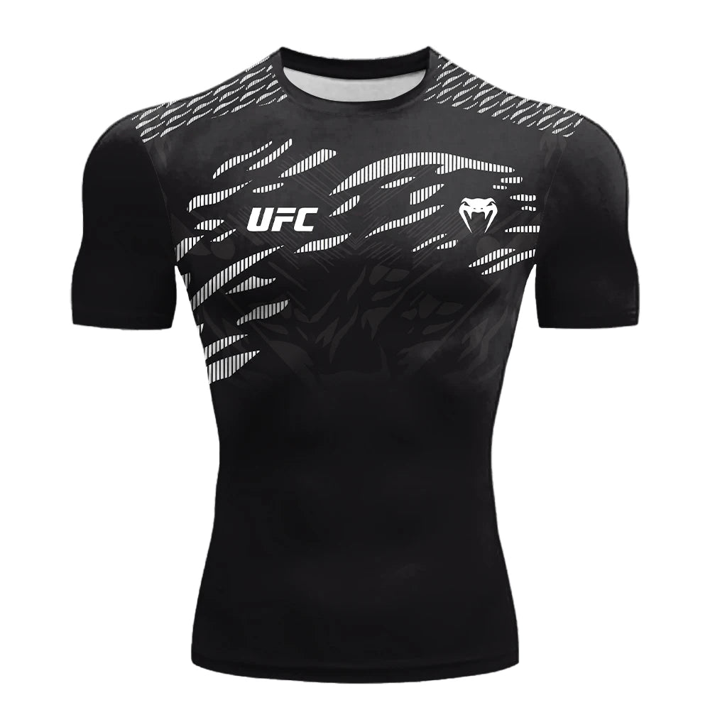 UFC Sports T-Shirt Men's Breathable Boxing & Fighting Tee