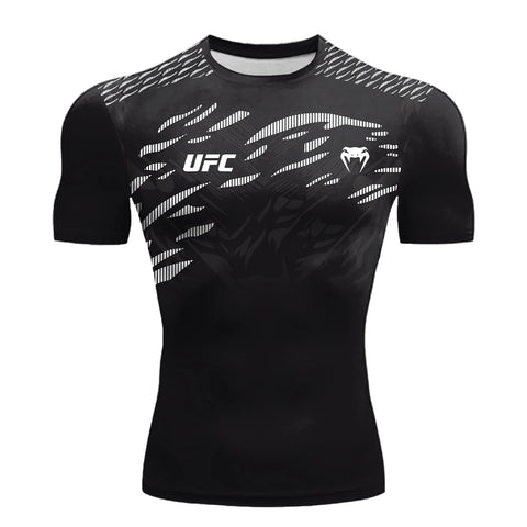 UFC Sports T-Shirt Men's Breathable Boxing & Fighting Tee
