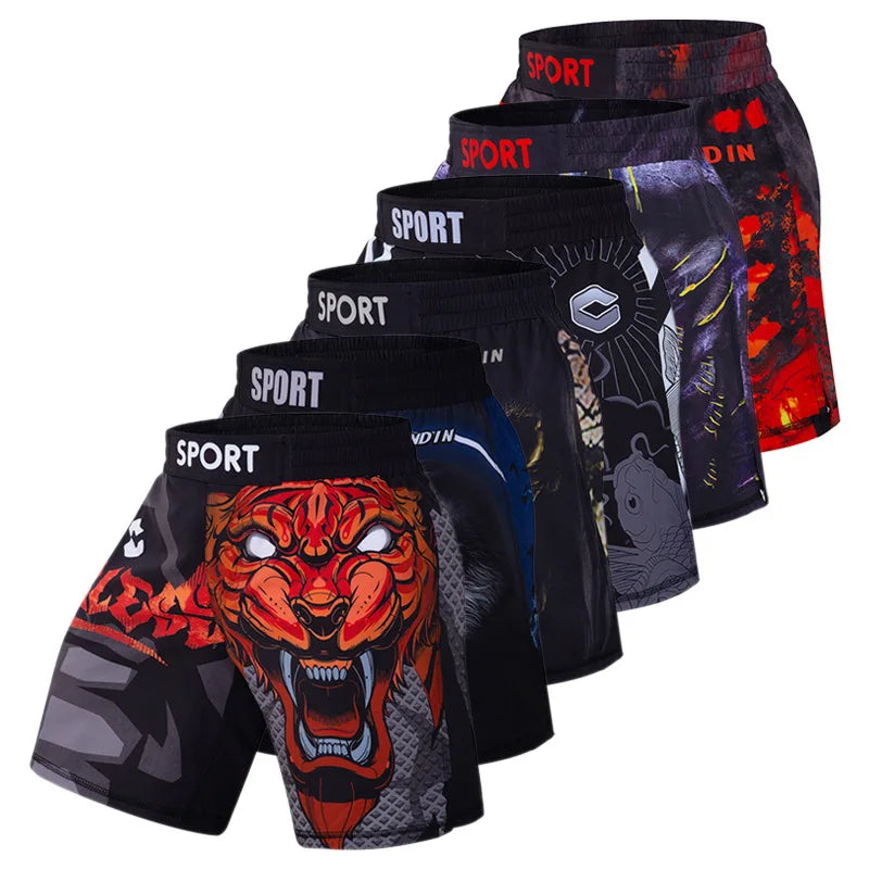 MMA Fight Shorts Boxing Sport Clothing Men Rashguard Muay Thai Mma shorts Fight Wear Bjj Jiu Jitsu Grappling Running Short Pants