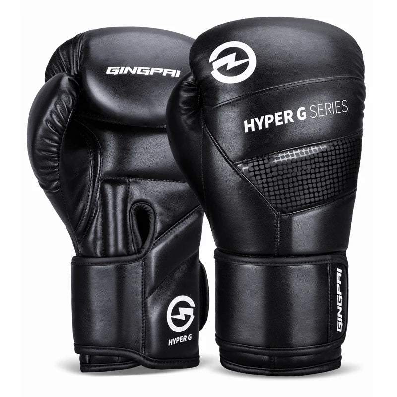 GINGPAI HYPHER G SERIES Boxing Gloves – PU Leather, Protective & Breathable