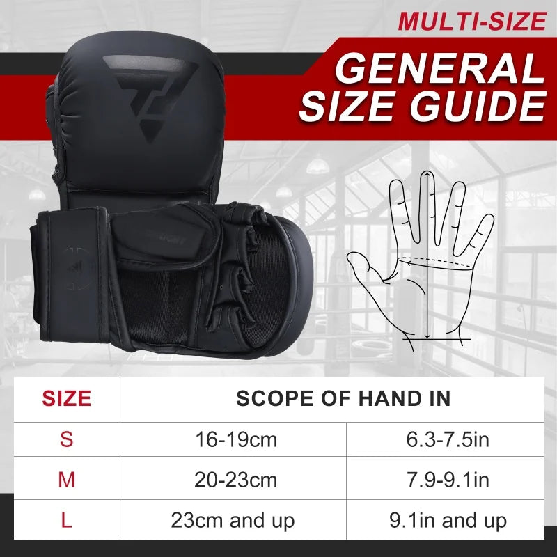 Professional MMA PU Leather Boxing Gloves