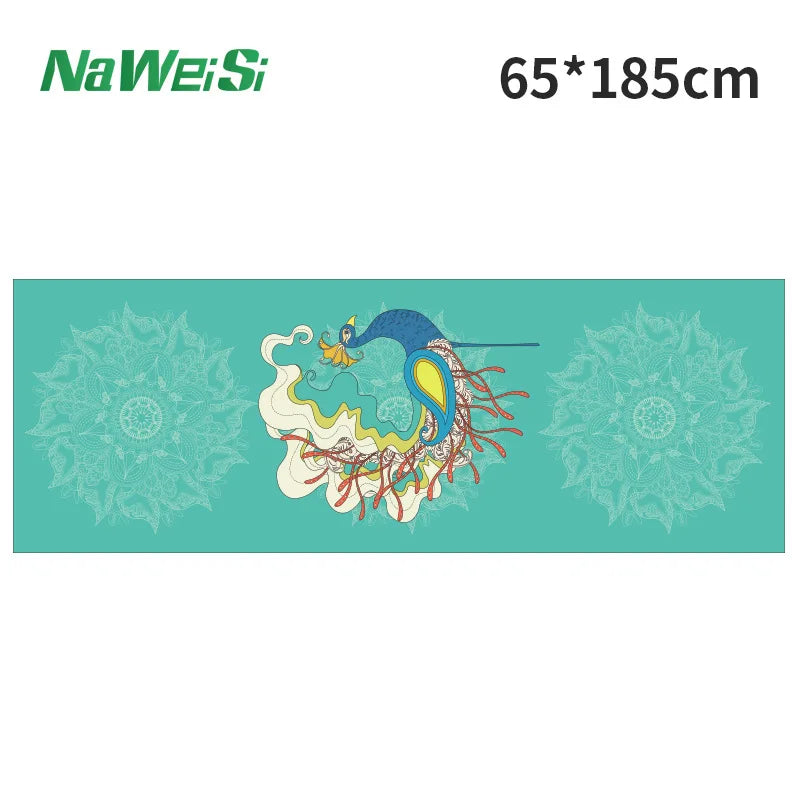 Double-Side Velvet Yoga Mat Towel Non-Slip, Quick-Dry & Portable