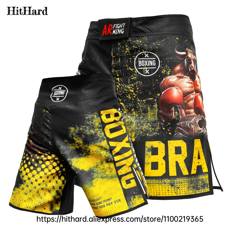 Tiger MMA Shorts BJJ Crossfit Wrestling Grappling Shorts Jiujitsu Martial Arts Combat Clothing Men Women Kickboxing Boxing Pants