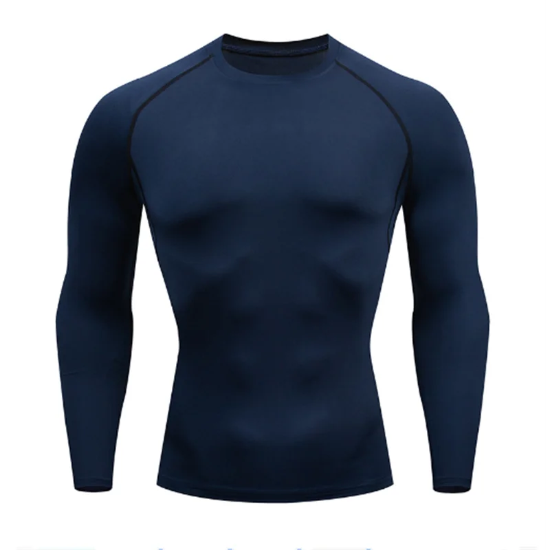 Men’s Long Sleeve Base Layer Quick-Dry Compression Training Set