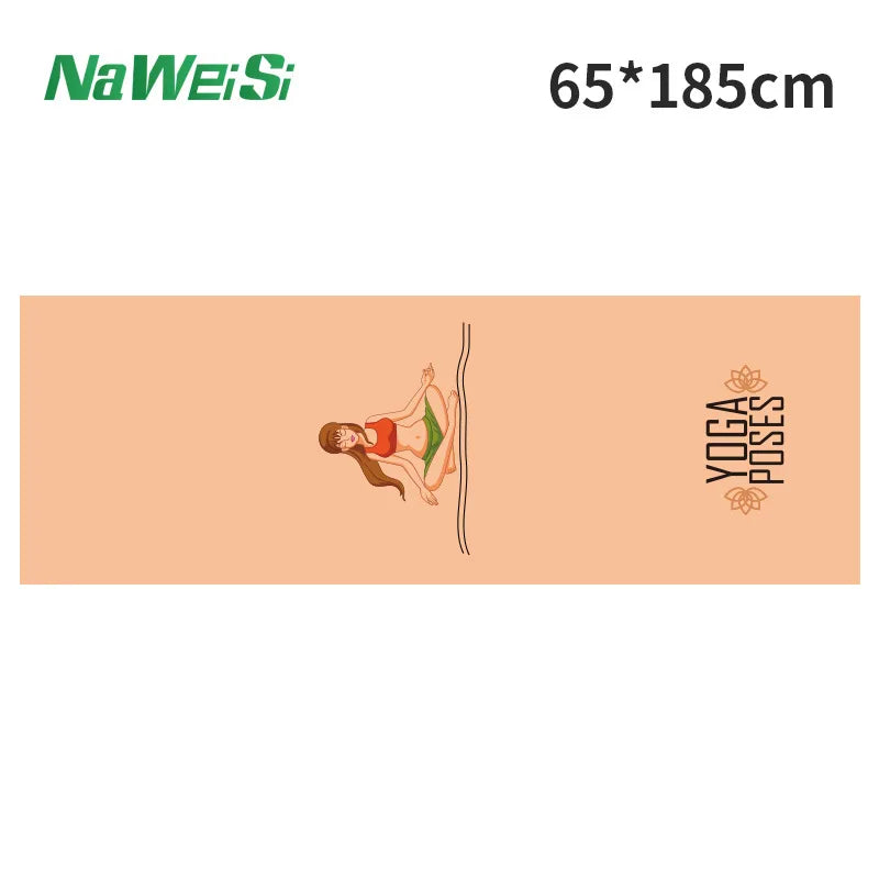 Double-Side Velvet Yoga Mat Towel Non-Slip, Quick-Dry & Portable