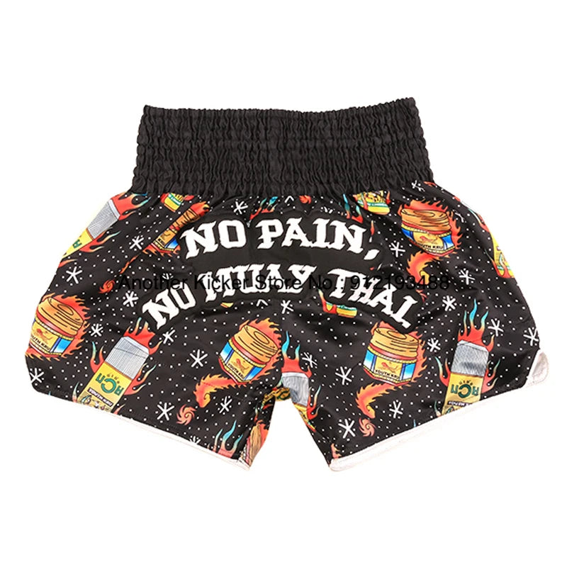 Muay Thai Shorts 2025 New Thai Boxing Shorts Women Men Child Patchwork Kickboxing Training Pants Gym MMA Martial Arts Fight Gear