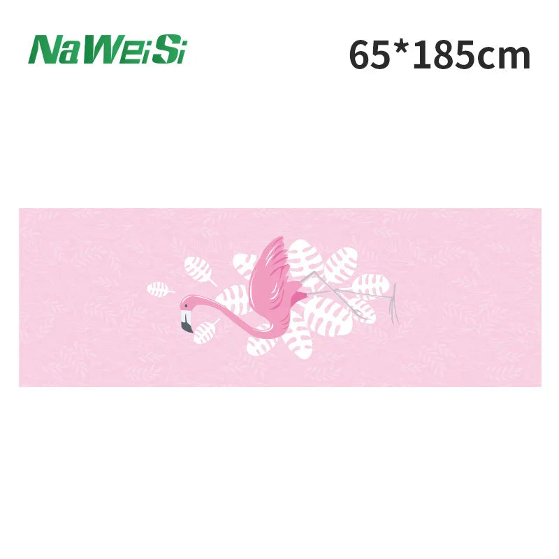 Double-Side Velvet Yoga Mat Towel Non-Slip, Quick-Dry & Portable