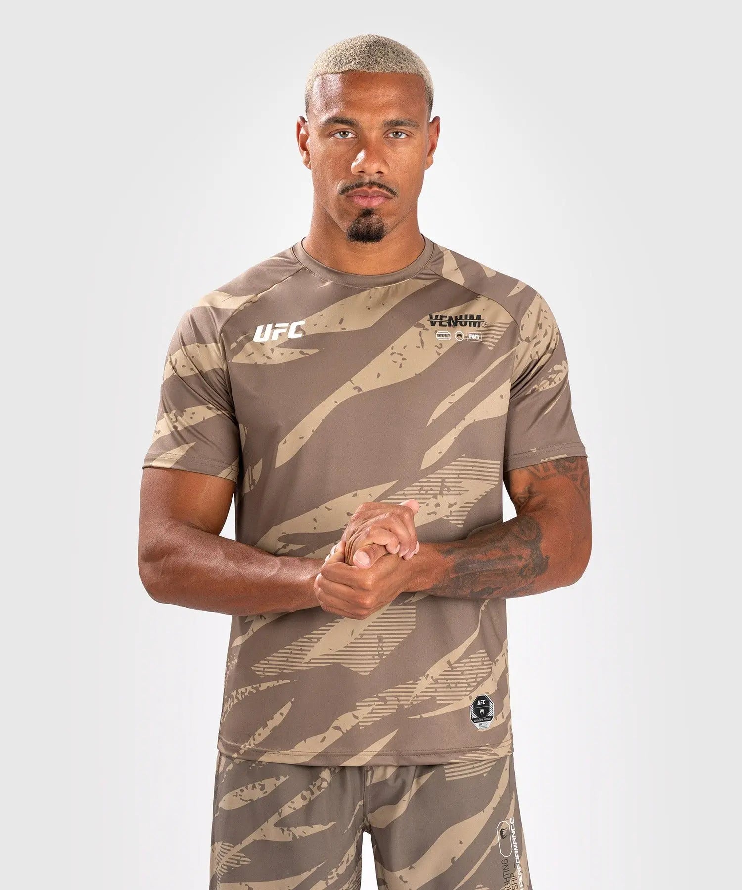 2025 Summer UFC fighting and fitness training quick-drying T-shirt comfortable round-neck boxing match European-sized top