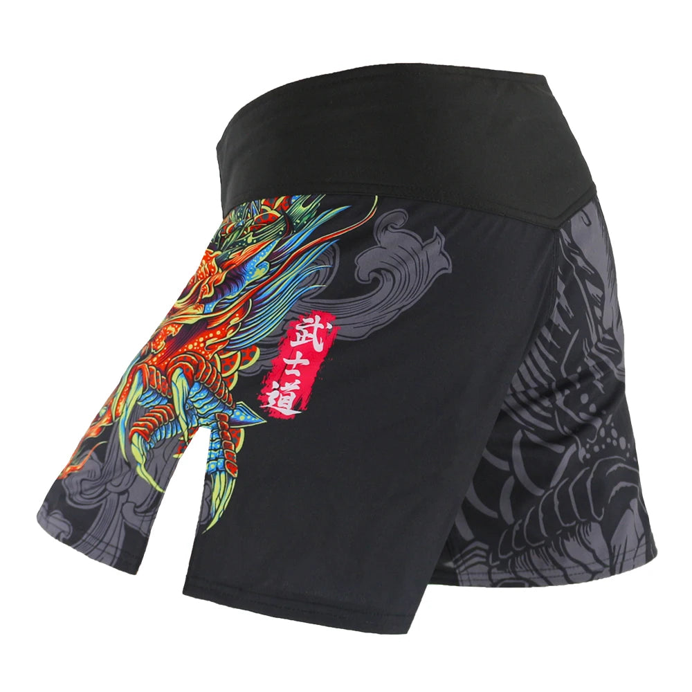 Pro MMA Shorts for Men Boxing, Kickboxing & MMA Workout Shorts