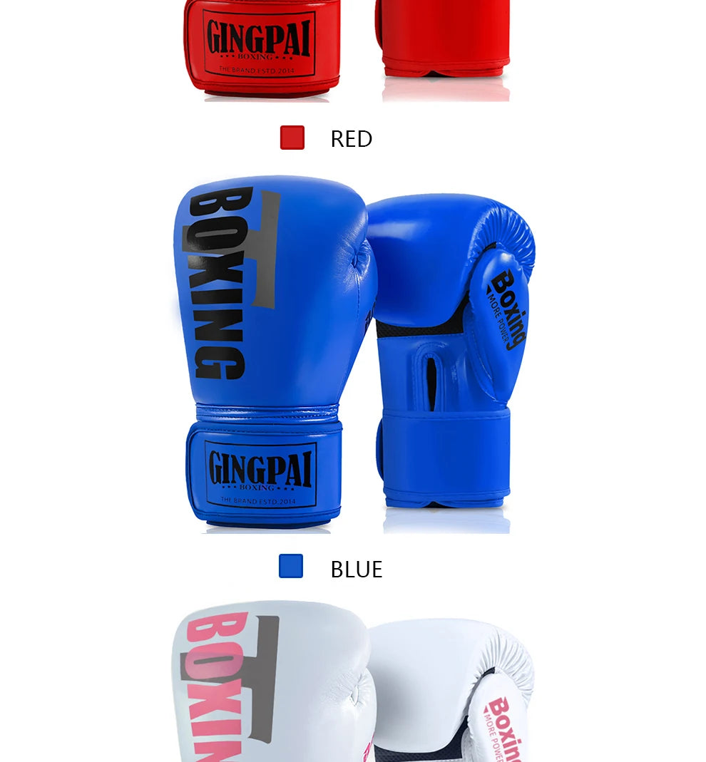 GINGPAI MMA Boxing Gloves – Muay Thai Sandbag Gloves for Training & Fighting