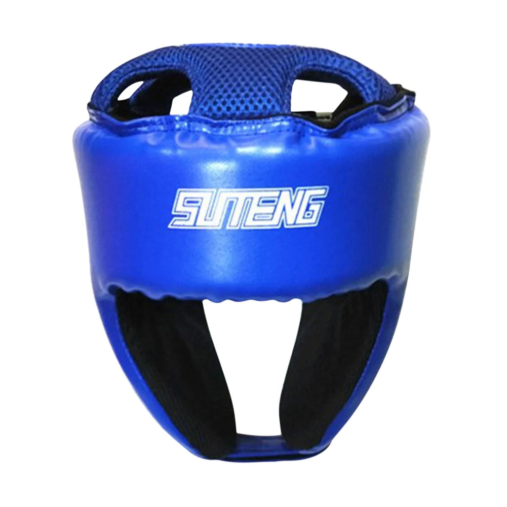 Adjustable Boxing Head Guard for Sparring & Training | PU Leather Protective Gear