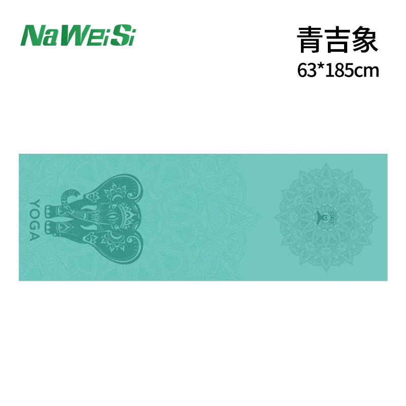 Double-Side Velvet Yoga Mat Towel Non-Slip, Quick-Dry & Portable