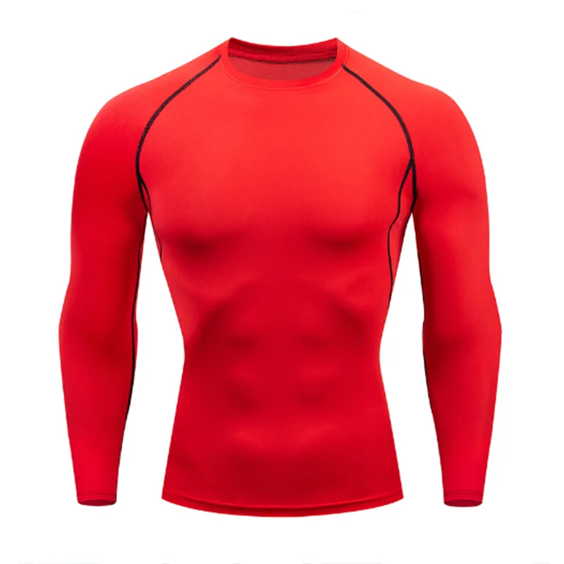 Men’s Long Sleeve Base Layer Quick-Dry Compression Training Set