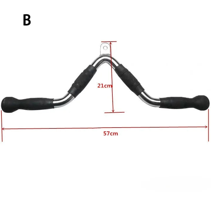 Heavy Duty Lat Pulldown Bar Solid T-Bar V-Bar for Rowing Workouts