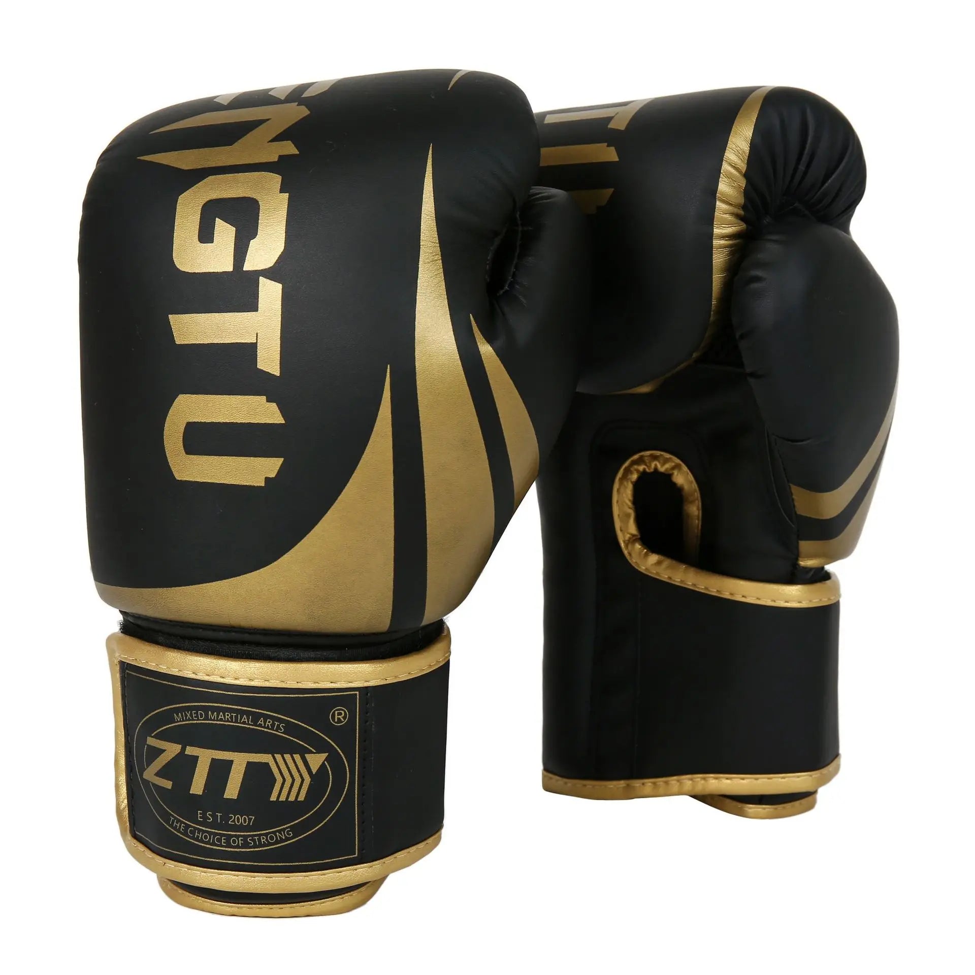 PU Breathable Boxing Gloves Professional Sanda, Muay Thai & Fighting Gloves