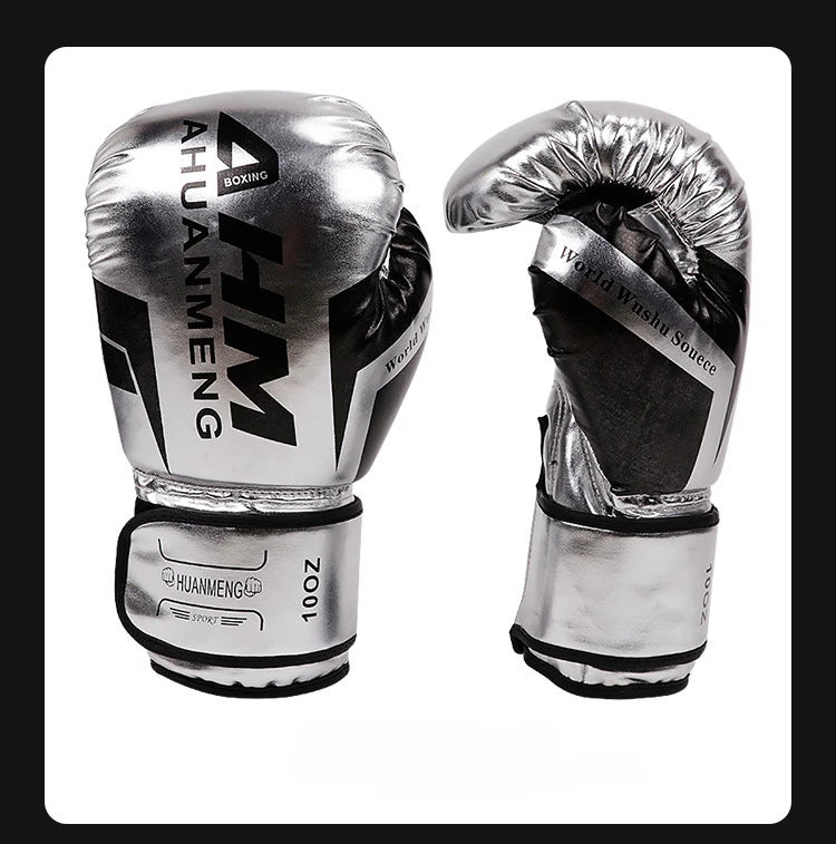 Boxing Gloves Sparring Gloves for Men PU Leather Sandbag Bag Muay Thai Fighting Combat Adult Muay Thai Competition Glove