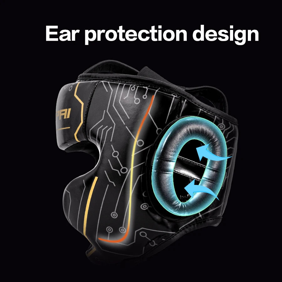 GINGPAI Head Protectors – Boxing & MMA Helmets for Competition & Training